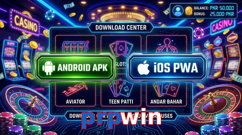 Main screen of Prpwin download page for PK players